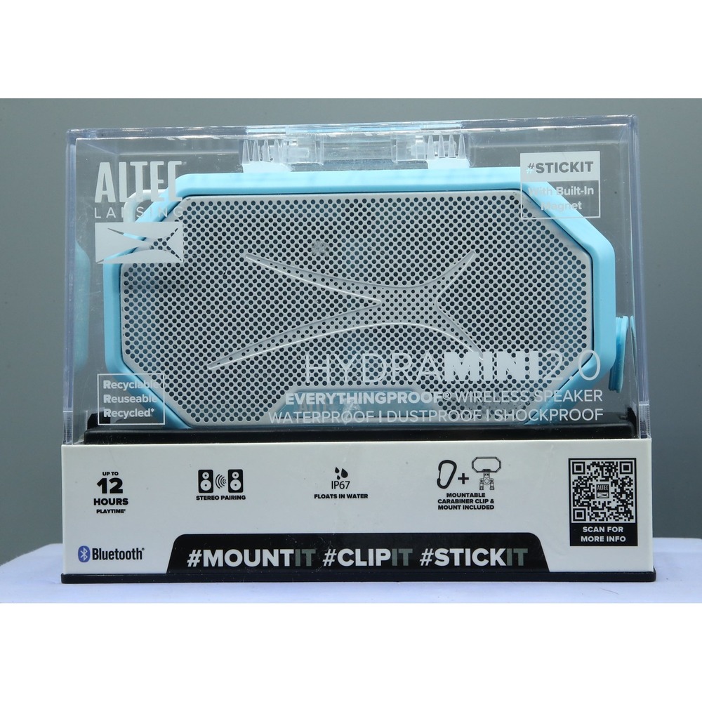 Altec Lansing HydraMini 2.0 Bluetooth Speaker, Aqua